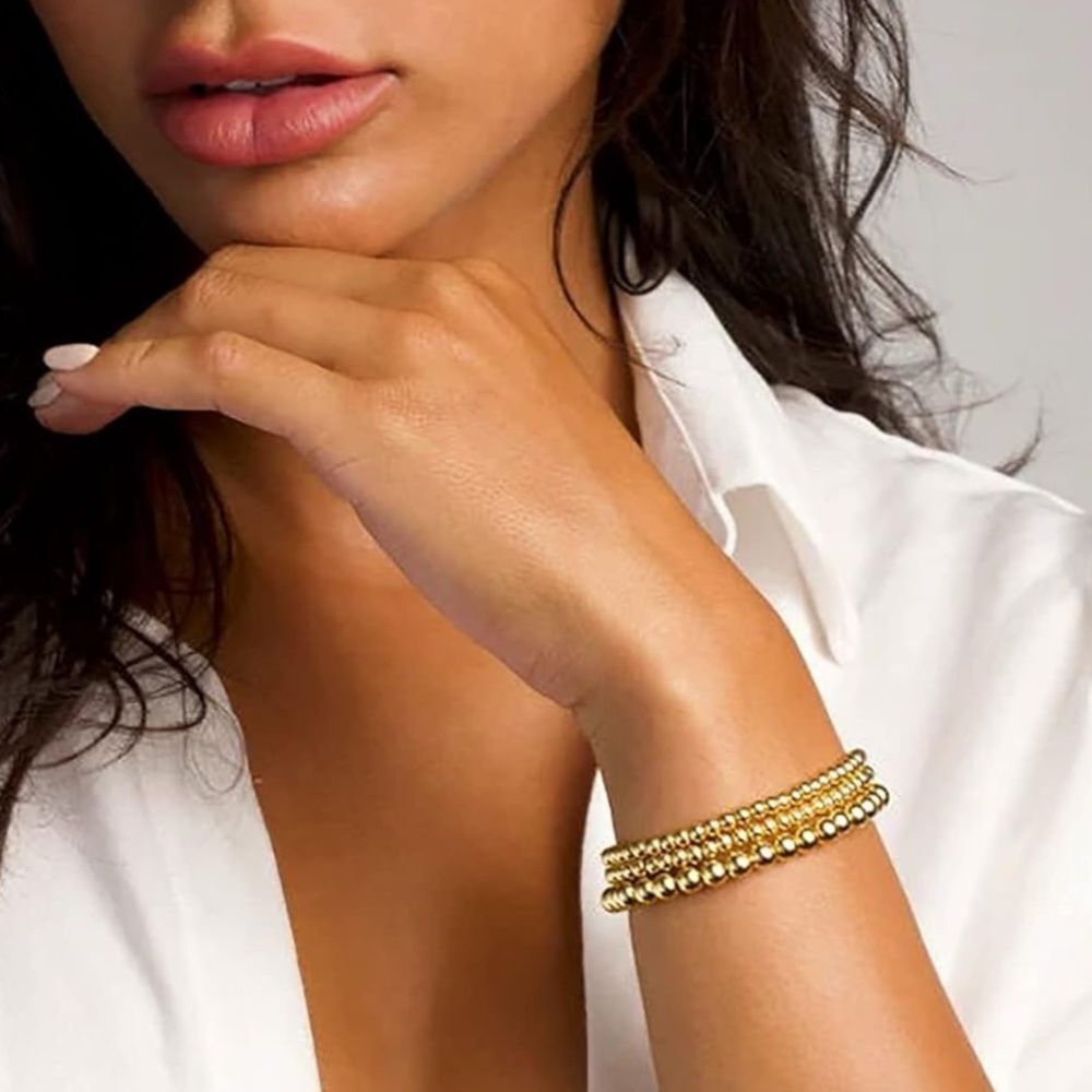 NEW 14K Gold Plated Bracelets Set